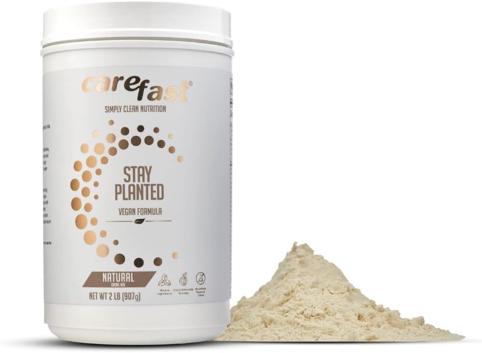 Stat Plant - Based Non- GMO Soy Healthy Protein Mix - Natural Flavored - 2lb Tub - 13g Protein - Makes Great Tasting Low Carb Vegan & Smokes & Smoothies