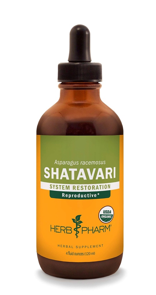 Herb Pharm Certified Organic Shatavari Extract for Women Reproduction System Support - 4 Ounce