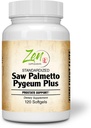 Saw Palmetto & Pygeum Plus - Prostate Supplemen untuk Prostate & Urinary Tract Health termasuk urination frequent, Beta-Sitosterol Support DHT Blocker for Hair Loss Prevention 120- Softgel