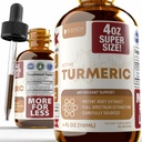 Rejuvisa Health Active Turmeric 4oz XL Super Size - Advanced Liquid Suplemen Tincture - Curcuma Longa Extract Drops - Turmeric Roots Saja - Biasanya Occurring Curcumin