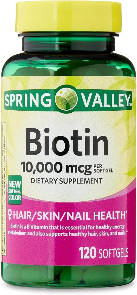 ikj Biotin Hair / Skin / Nails Health Dietary Suffells, 10.000 mcg, 120 Count