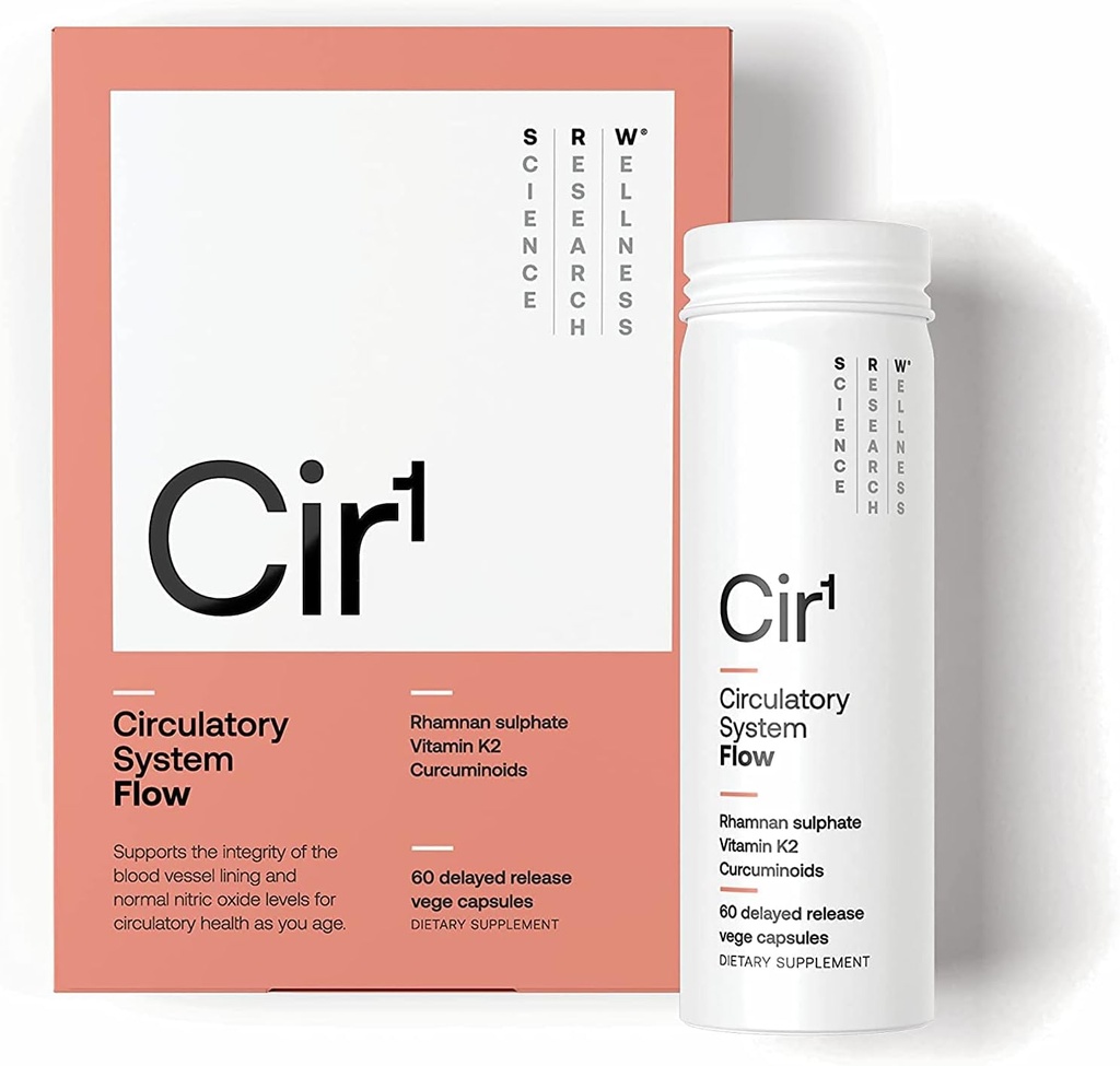 Laboratorium SRW Cir = Flow 124; Dukung Tekanan Darah Normal & Nitric Oxide Levels, Dukungan Struktur Darah & Integritas (60 Cacah (Paket 1))