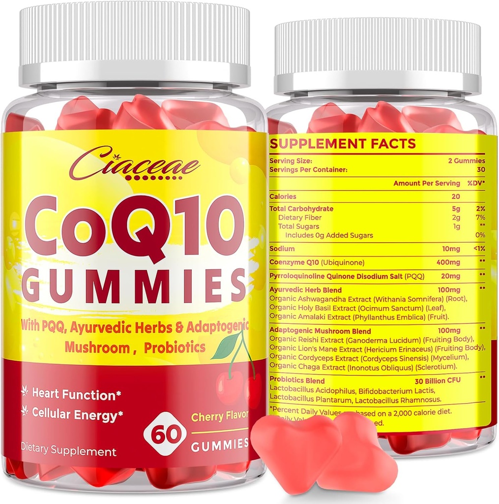5 dari 1 CoQ10 400 mg & PQQ 20 mg Gummies