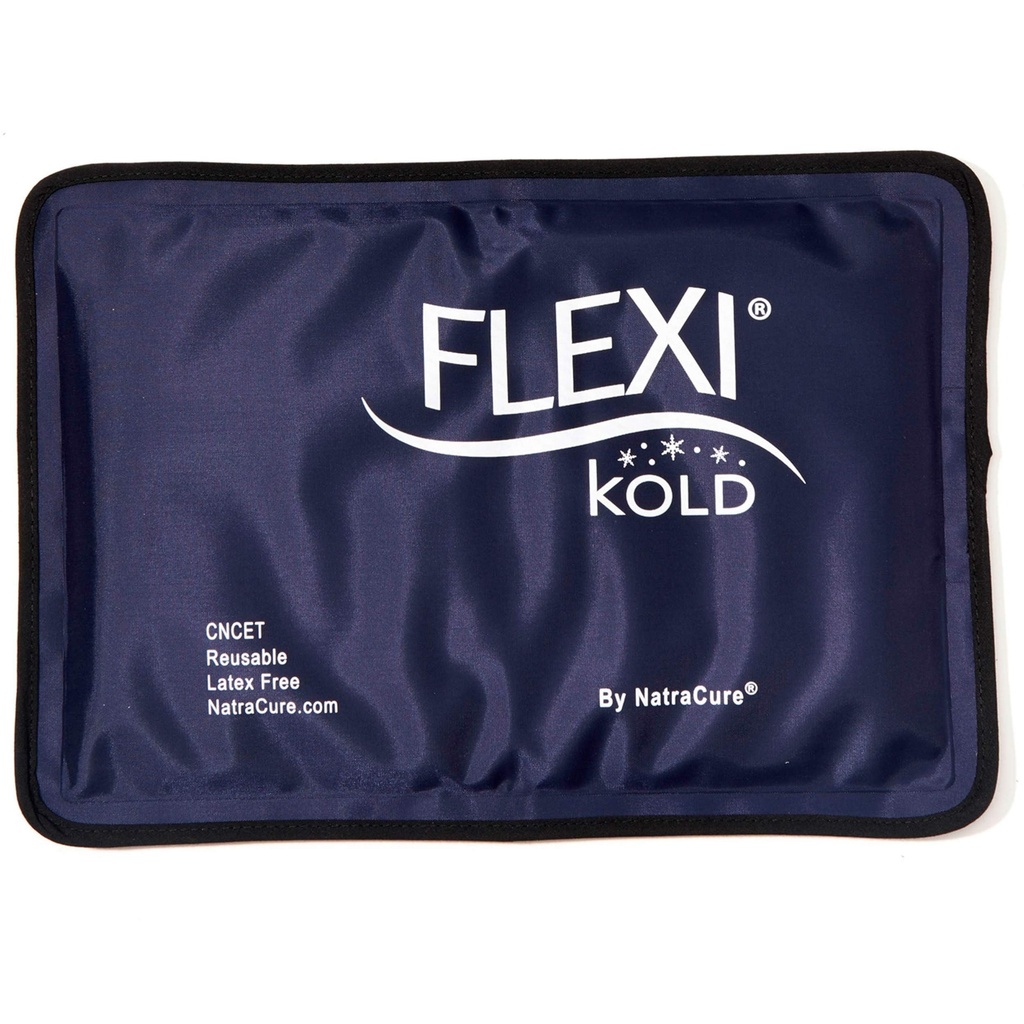 FlexKold Gel Soft Flexible Ice Packs for Injuries - Recable Freezer Cold Pack, Cold Compress & Cooling Gel for Face, Shoulder, Hip, Leg, Arm, Ankle & Foot Injury - Medium - 7.5 "x 115"