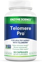 Enzyme Science Telomere Pro 124; Supports Cellular Health, Production Energy, and Healthy Aging 126; Formulated with Vitamin D3, Rhodiola dan Astragalus 124; Natural Telomerase Suplemen Supplemen, 30