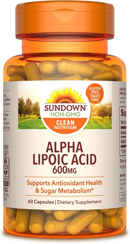 Sundown Alpha Lipoic Acid 600mgma, 60 Count