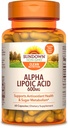 Sundown Alpha Lipoic Acid 600mgma, 60 Count