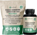 Panax Ginseng & Ginkgo Biloba Tambahan Energi, Fokus & Otak Kesehatan 124; Kapak Merah Ginseng untuk Memori, Stress Relief & Circulation 124; Cognitive Natural Dukungan 124; 60 Count 124; Dibuat di AS
