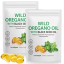 Minyak Oregano Softgeels 6000mg Per Serving 240 Count 124; 2 dalam 1 Formulated dengan Minyak Benih Hitam 200mg, 4X Kekuatan Carvacrol & Thymoquinone 124; Tanaman berbasis, Non-GMO & Imune Dukungan