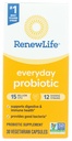 Renew Life Probiotic Capsules, Daily Support urinary, Digetical and Ammune Health, L. Rhamnopus GG, Dairy, Soy dan Gluten- Free, 15 Milyar CFU, 30 Count