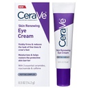 CeraVe Skin Renewing Eye Cream For Wrinkles, Under Eye Cream With Peptides + Caffeine + Niacinamide, For Wrinkles & Crows Feet, Paraben Free & Optalmologist Tested