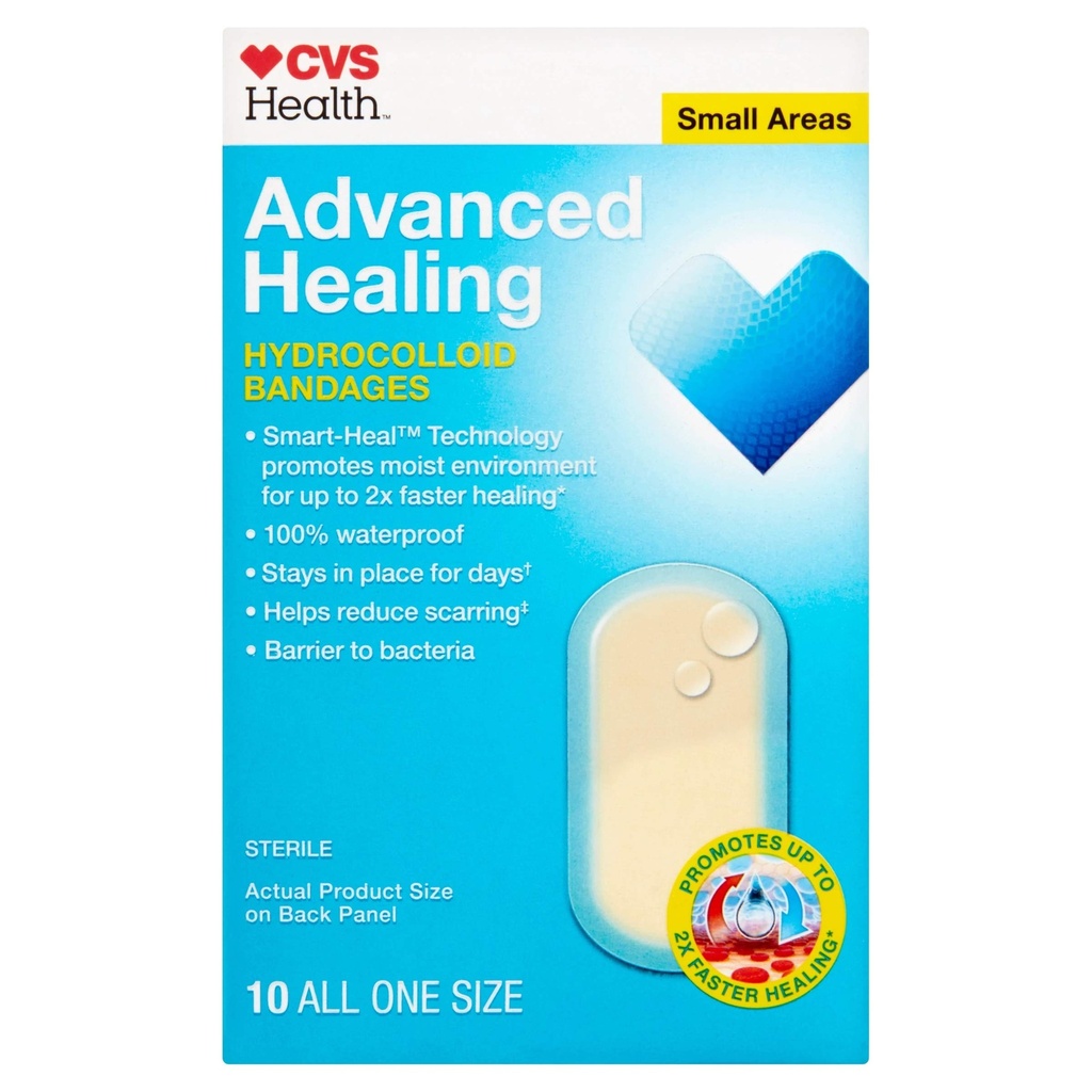 CVS Health Healing Advanced Hydrocolloid Bandages (Small Areas)