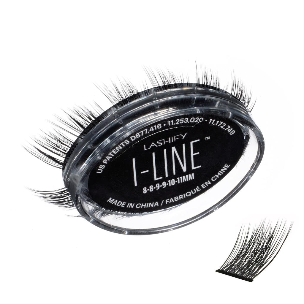 Lashify Iineshort Pre- Mapped Gossamer, Easy DIY False Lashes to Create an Angled Look and Eyeliner Effect