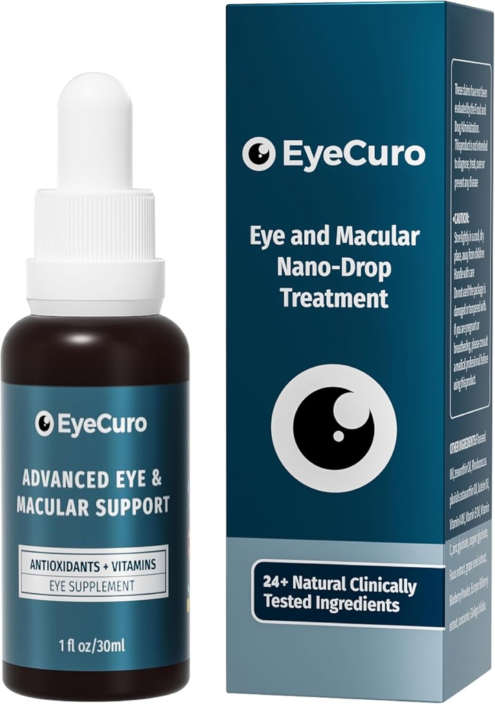 Eye Vitamin & Mineral Supplemen, Berisi Lutein, Vitamin A, Vitamin E, Vitamin C, Dalxanthin, Astazanthin, Zinc & More, 30ml