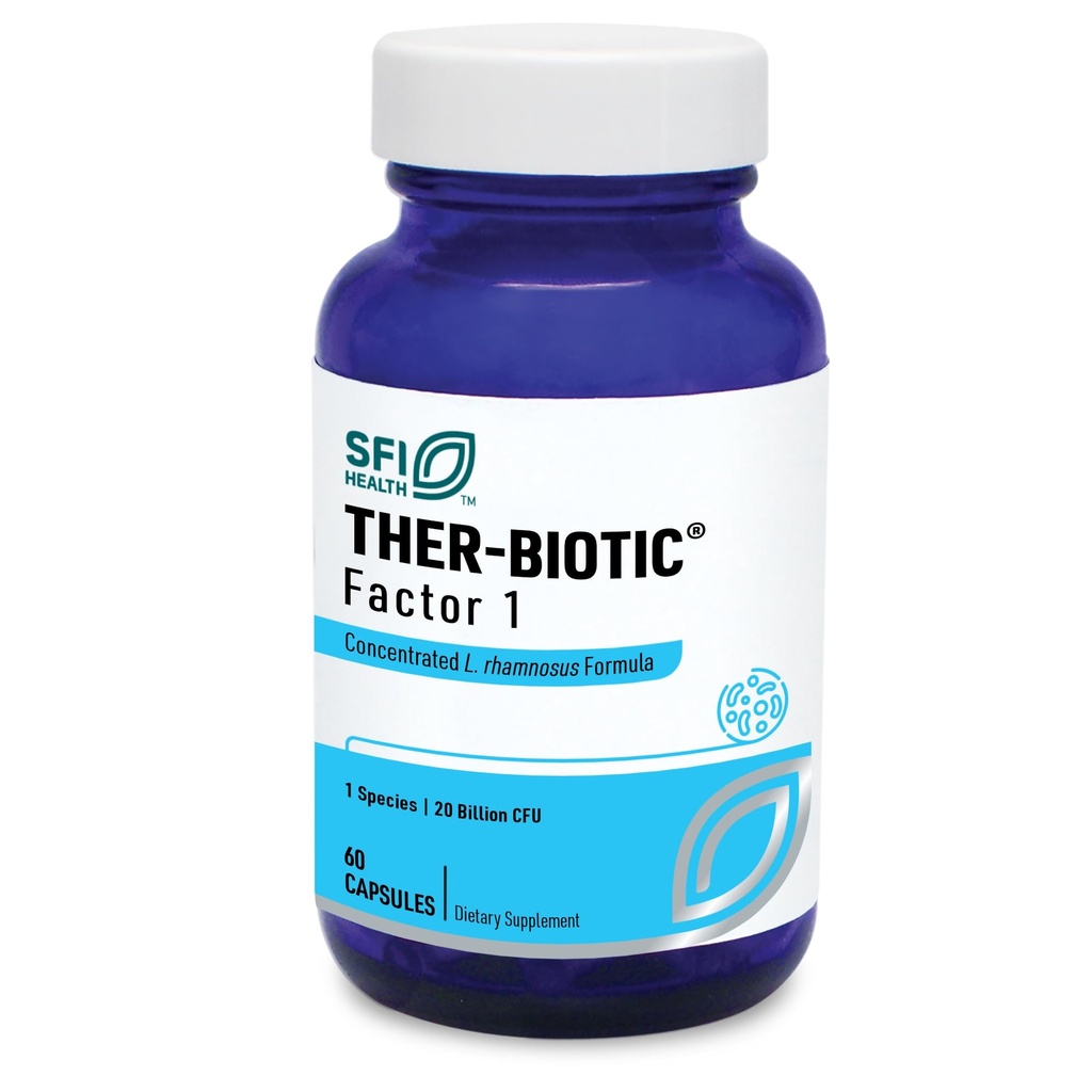 Lab Klaire SFI Health Biotic Factor 1 Probiotic - Lacnoluilus Rhamnosus Single Species Probiotic - 20 Milyar CFU - Gut + Imune Dupport - L Rhamnous Progities