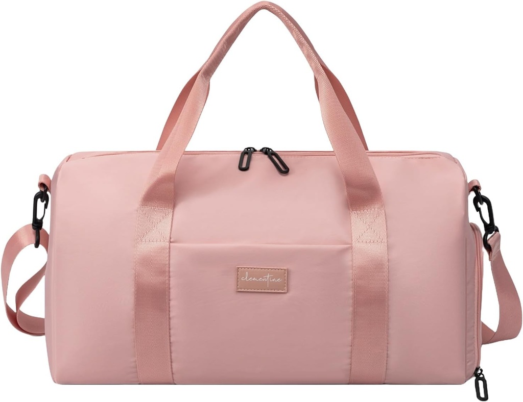 Gym Bag for Women with Shoe Complets and Wet Pocket 126; Dughlable Lighlable Gym Duffle dengan Motivational Quote dan Graphic Designs 126; Great for Exercise and Overnight 124; Rose