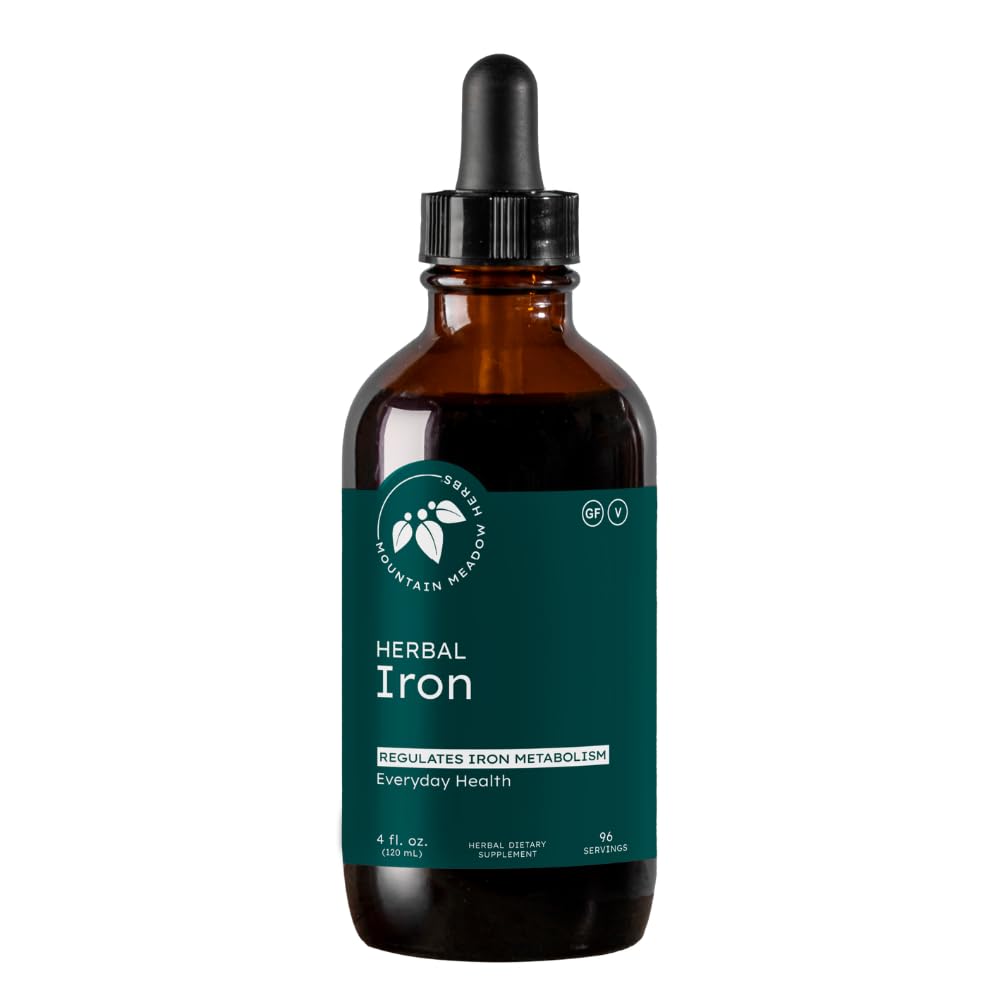 Gunung Meadow Herbal Besi - 2 oz - Herbs Lembut untuk mendukung dan Regulate Besi Metabolisme dan Absorpsi