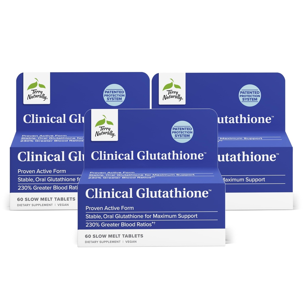 Suplemen Antiokhant untuk Absorpsi Tinggi - Tambahan Diet dengan L- Glutathione - Suplemen Vegan untuk Mendukung Kesehatan Sel - 60 Slow Melt (Paket 3)