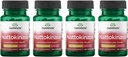 Swanson Nattokinase 2000 Fibryoolytic Unit 100 milligram 30 Capsules Enzyme (4 Pack)