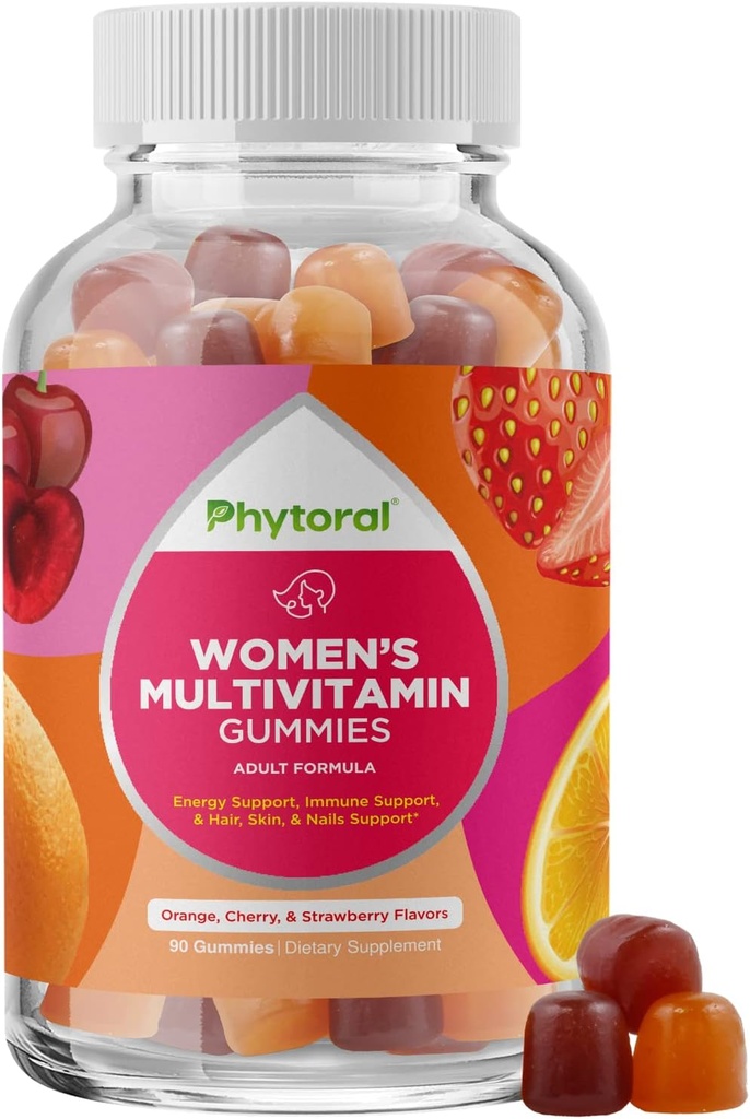 Women Multivitamin Gummy Vitamin for Dewasa - Natural Multivitamin for Women Gummies and Natural Ammune System Booster - Women Gummies Dewasa dengan Zinc