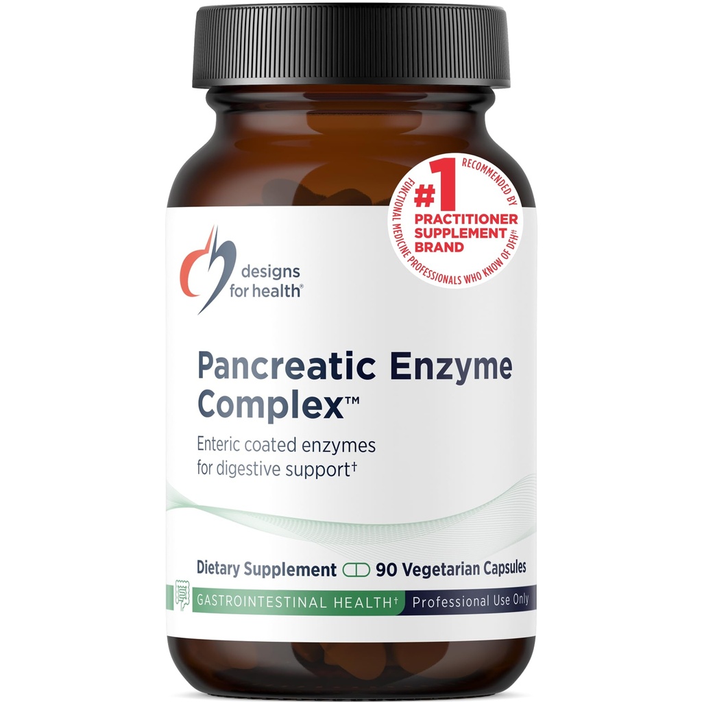 Design untuk Kompleks Enzymes Kesehatan - Enzyme Digetical + Bromelain Suplement - Duffic + Gut Health - Delayed Rilis Capsule with Pankreas Enzyme, Ox Bille (90 Capsules)