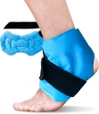 Ankle Ice Pack Lick for Sweelling, Reconable Gel Ice Pack for Ankle Injuries, Cold Compress Therapy for Foot Pain Relief, Achilles Tendonitis, Plantar Fasciitis, Sprains