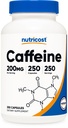Pill Caffeine Nutricost, 200mg Per Serving (250 Caps)