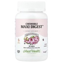 Maxi Health Chewable Digest - Natural Digetical Enzymes with Bromelain and Calcium- Quick- Acting - 90 Chewables - Kosher - Support Healthy Ditrable and Joint Comfort for Men & Women
