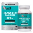 Qunol Magnesium Glycinate 300mg, 100% Glycinate Taxesium Supplemen Magnesium, tablet 90ct