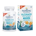 Nordic Ultimate Omega Jr., Strawberry - 120 Mini Soft Gels - 680 Total Omega-3 dengan EPA & DHA - Brain Health, Mood, Learning - Non-GMO - 60 Servings