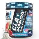 BPI Sports CLA + Carnitine - CLA L Carnitine & Linoleic Acid - L Carnitine Suplement for Weight Loss, Metabolism & Lean Muscle - Caffeine Free - Watermelon Freeze - 50-34 oz
