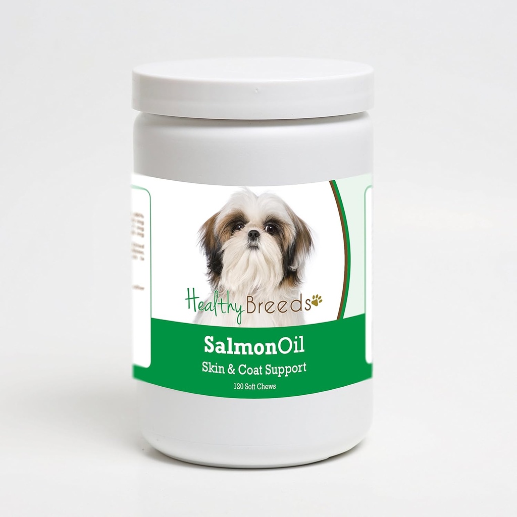 Sehat Breeds Shih Tzu Salmon Oil Soft Chews 120 Count