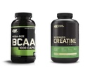 Optimum Nutrition Instantized BCAA Kapsul, Keto Friendly Branched Chain Esmino Acids (400 Count) dengan Micronized Creative Monohydrate Powder, Unflashing (120 Servings) - Bundle Pack
