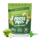 Pembuatan Energi Fokufuel - Green Apple Flavor (15 Pelayan) - 100mg Caffeine + B12, Magnesium, Alpha GPC - Boost Focus & Energy - No Crash or Jitters