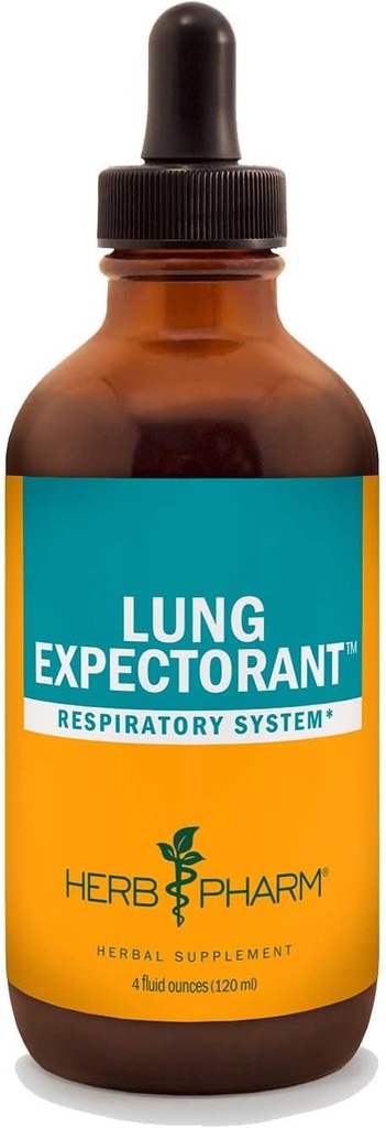 Herb Pharm Lung Expectorant Cair Herbal Formula untuk mendukung Respiratory Immune Response - 4 Ounce