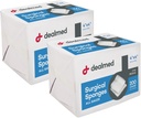 Dealmed 4 "x 4" Spons Bedah, 8- Ply, Non- Woven Absorbent Gauze Spons untuk Weund Care, First Aid Kits dan Fasilitas Medis, 200 Count (Paket 2)