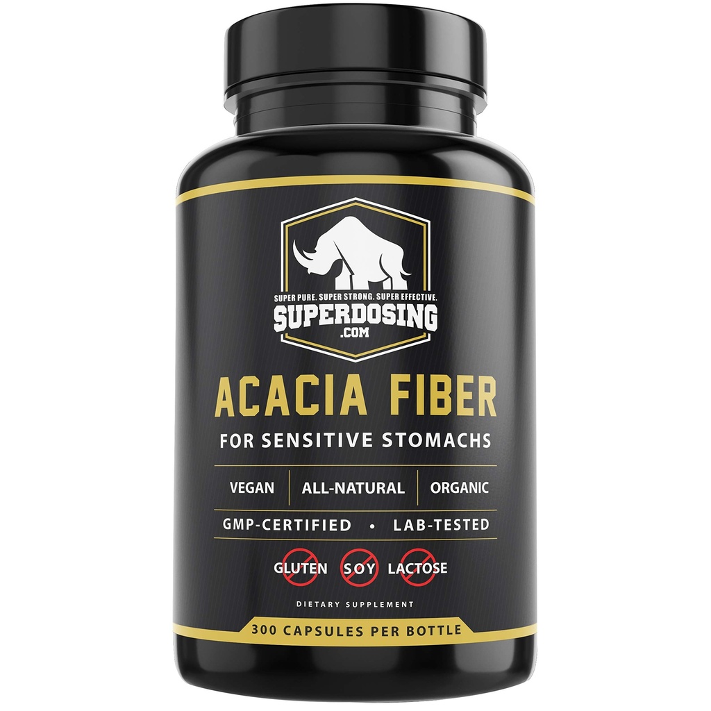 Akting cepat, Acacia Organik Acacia Senegal Fiber Capsules 300pk.