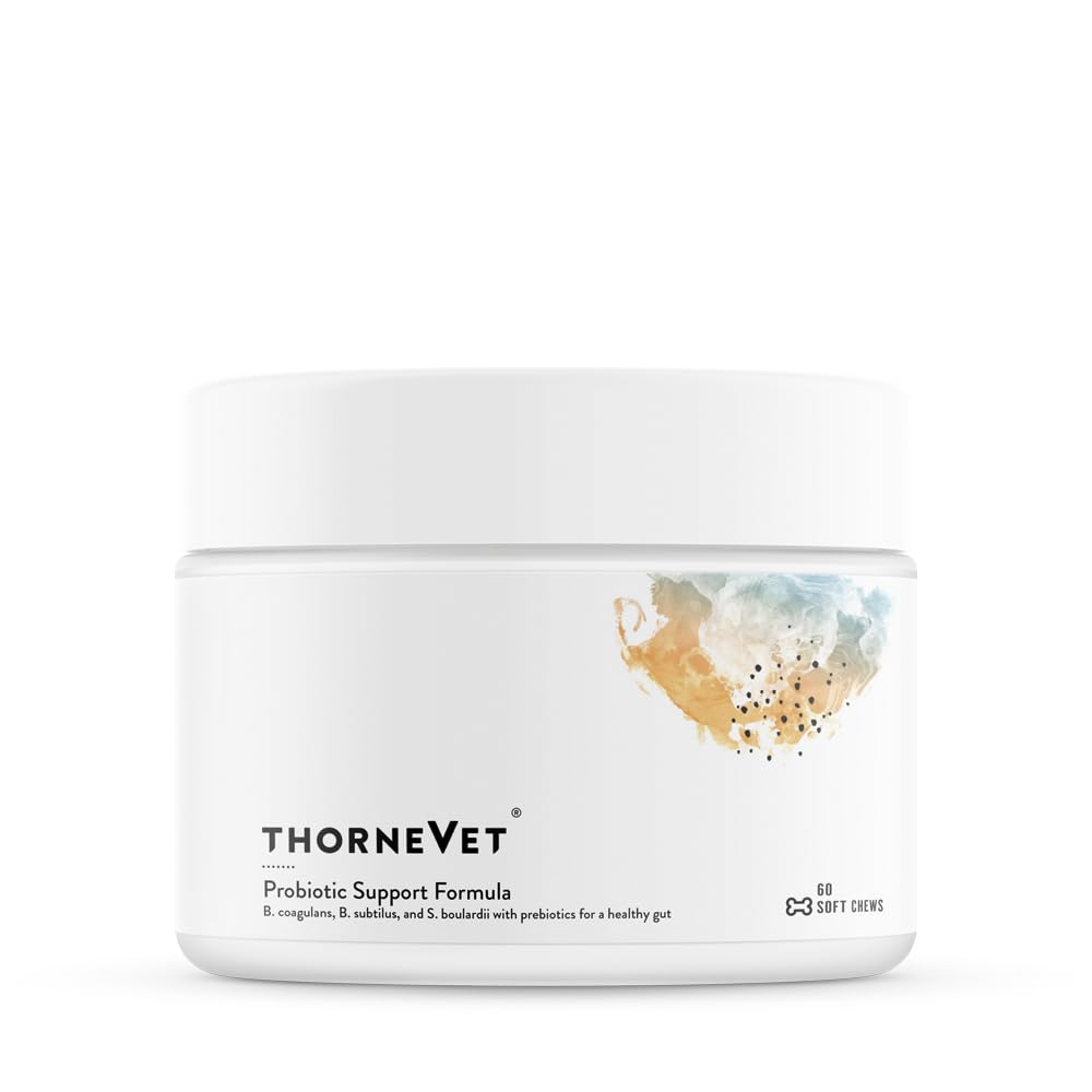 ThorneVET Probiotic Dukung Formula-Gastrointestinal Dukungan untuk Anjing, Kucing & Kuda 60 Chews Lembut