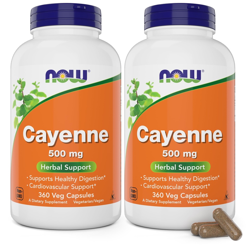 Cayenne (Capsicum annuum) 500 mg, 360 Veg Capsules (Paket 2)