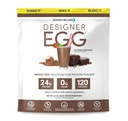 Designer Wellness, Designer Egg, Natural Egg Yolk & White Protein Powder, Keto dan Paleo Friendly, Low Calorie, Kurang Fat and Cholesterol, Dutch Chocolate, 12.4 Ounce
