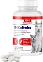 D-Kaltab Phosfor, Kalsium Vitamin D3 Tambahan untuk Dogs & Cats, Prenatal Pet Vitamin, Daily Pets-Tab, Kuat Nail, Teeth Dukungan, 84 Tablet Chewable