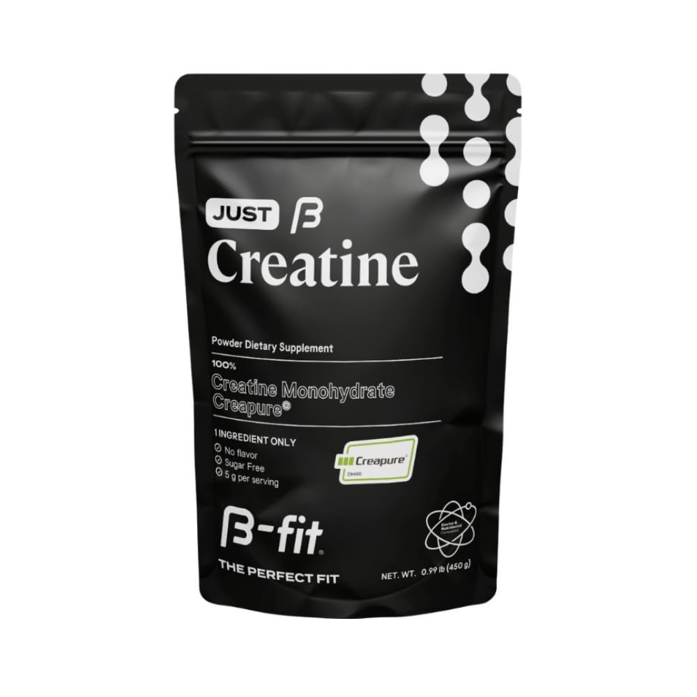 Creatine Monohydrate Powder - Just Creatine Creapure - 90 Servings - 450 g - Pre Workout Creatine for Women - Sugar- Free - Flavorless Suppplemen - 3 Bulan Suppply