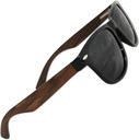 "Eye Love Polarized Sunglass for Men and Women, Glaret-Free, 100 Percent Uv Blocking (100 Percent Real Ebony Wood Sides with Unbreakable Tr90 Plastic Front)