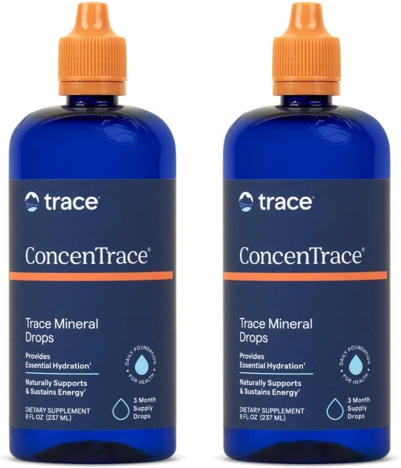 Trace Minceral Trace Trace Mineral Drops - Liquid Suplement for Bone & Joint Dupport - Aids Hydration & Electrolite Restoration - Unflamited, 8 fl oz (192 Servings)