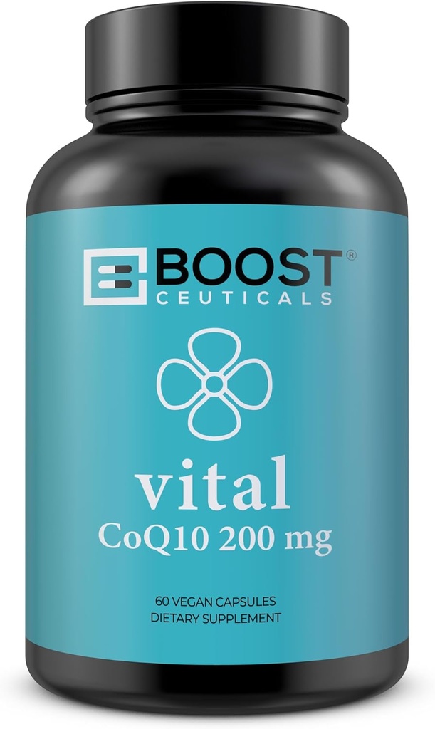 CoQ10 200mg 12.4; Tinggi Absorpsi Coq10 dengan Bioperine 124; Murni CoQ10 Vegan Non GMO 124; Tidak Stearates Tidak Gluten 124; 60 200 mg Capsules