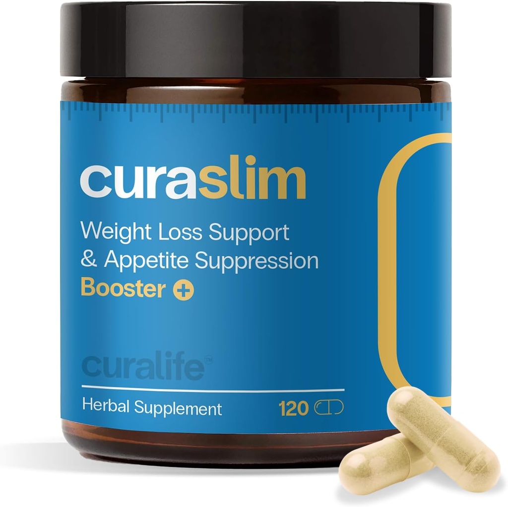 Curaslim W8 Loss Suppresan Loss; 10 Natural Ingrediens, Berberine, 5HTP, Chromium, Saffron 124; Appetite Supresan, Metabolisme Booster, Dukungan Energi 124; 120 Capsules