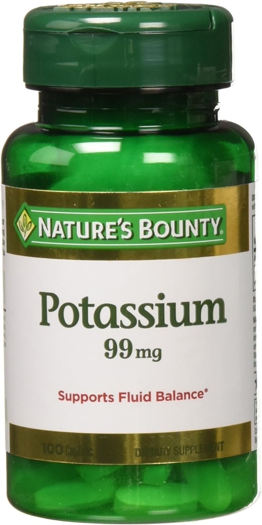 Potassium Nature Gluconate 300 Caplets (3 X 100 Count Bottles)