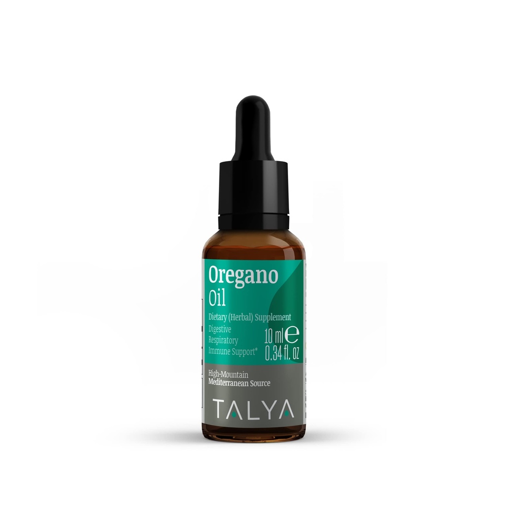 TALYA Oregano Oil 0.34 fleroz 124; Minyak Oregano Liquid 124; Dukungan kekebalan, Carvacrol Tinggi, Kesehatan Digetical 124; Non- GMO 124; Vegan 124; Midian Oregano Mediterania