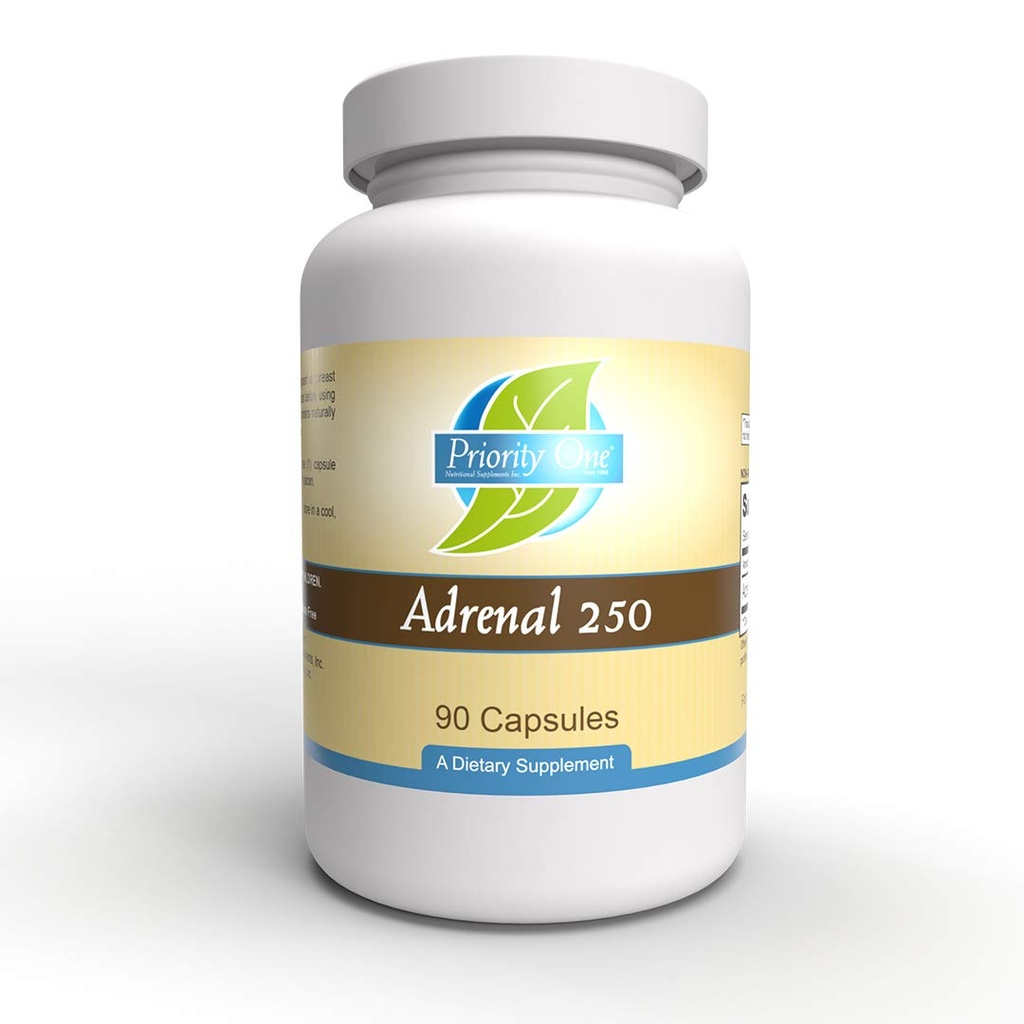 Prioritas Satu Vitamin Adrenal 250mg 90 Capsules Adrenal Dukungan