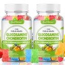 S0Tbear Glucosamin Chondroitin Gummies dengan MSM Triple Kekuatan, Glucosin Chondroitin Organik Suplai Choncosin Untuk Dukungan Gabungan Vegan Mixed Fruit 120 Gummi